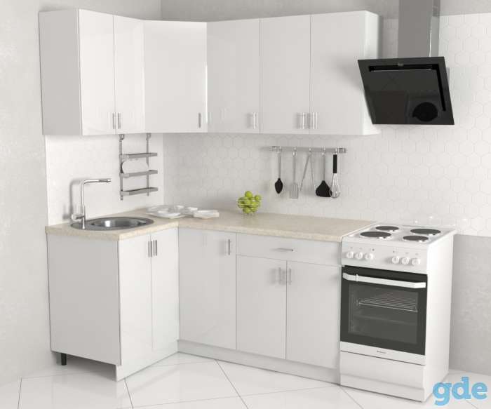 Готовая КУХНЯ ХоумЛайн Кристалл угловая, фотография 2