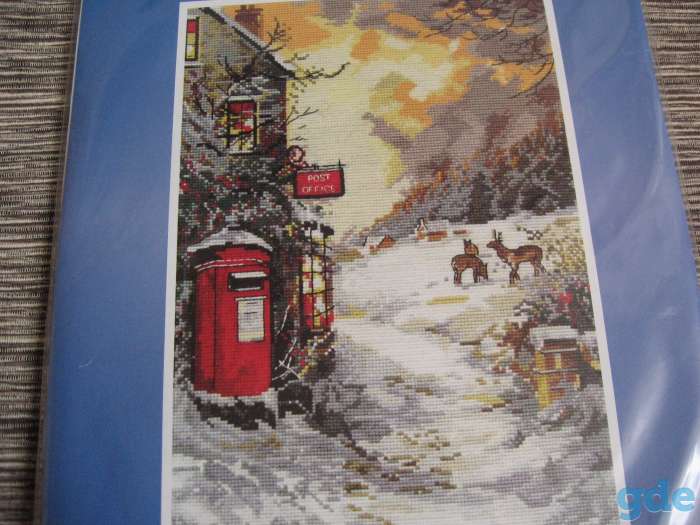 РАРИТЕТНЫЙ набор для вышивания DMC Christmas Post, фотография 4