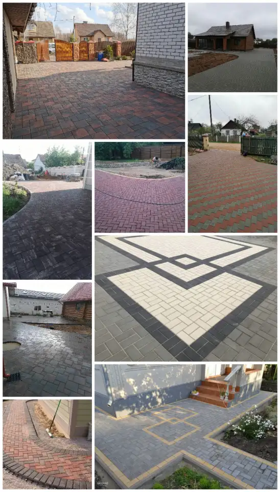 Укладка тротуарной плитки, фотография 1