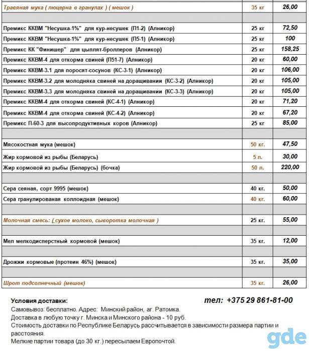 Кормовые добавки для сельскохозяйственных животных, фотография 1