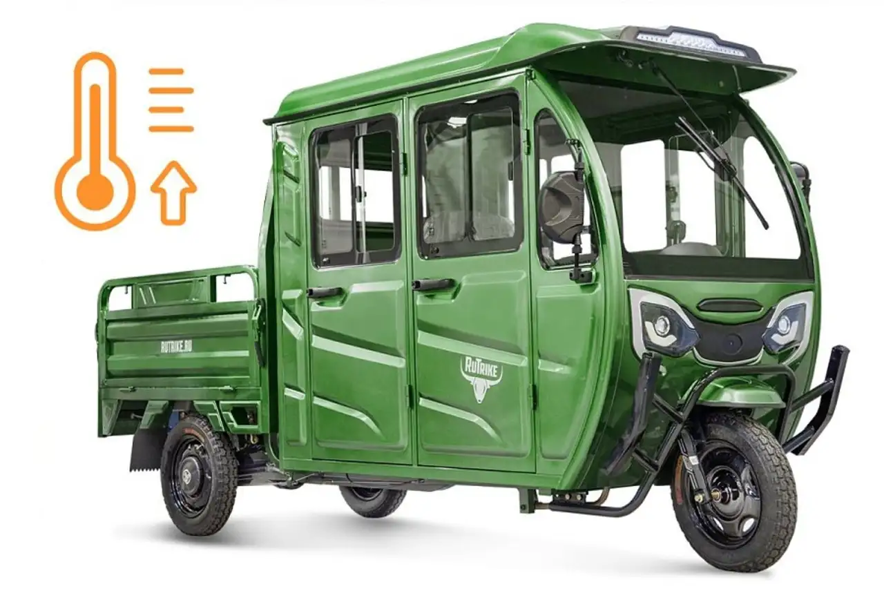 Грузовой электротрицикл rutrike рейс обогрев 1300 60v1200w, фотография 1