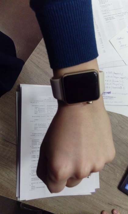 Apple watch sport 38mm золотой алюминиевый корпус, фотография 1