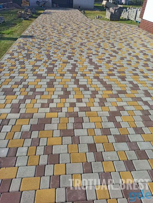 Укладка тротуарной плитки, фотография 10