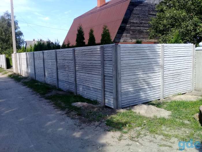 железобетонный забор, фотография 5