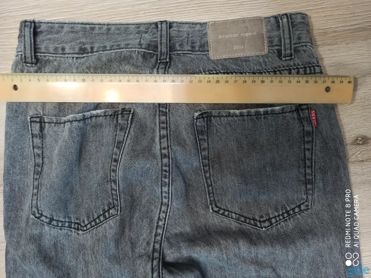 Джинсы унисекс DENIM Size26 размер 42-44/1-3 серые 8руб, фотография 7