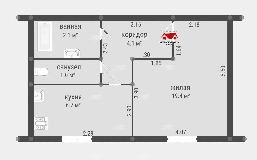 1-комн. квартира ул.Интернациональная  д.96 г.Мозырь, фотография 10