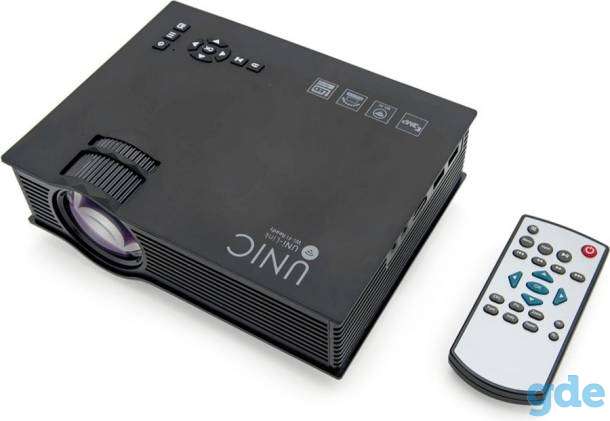 Проектор UC68, Мини LED проектор Unic UC 68 с WiFi, фотография 1