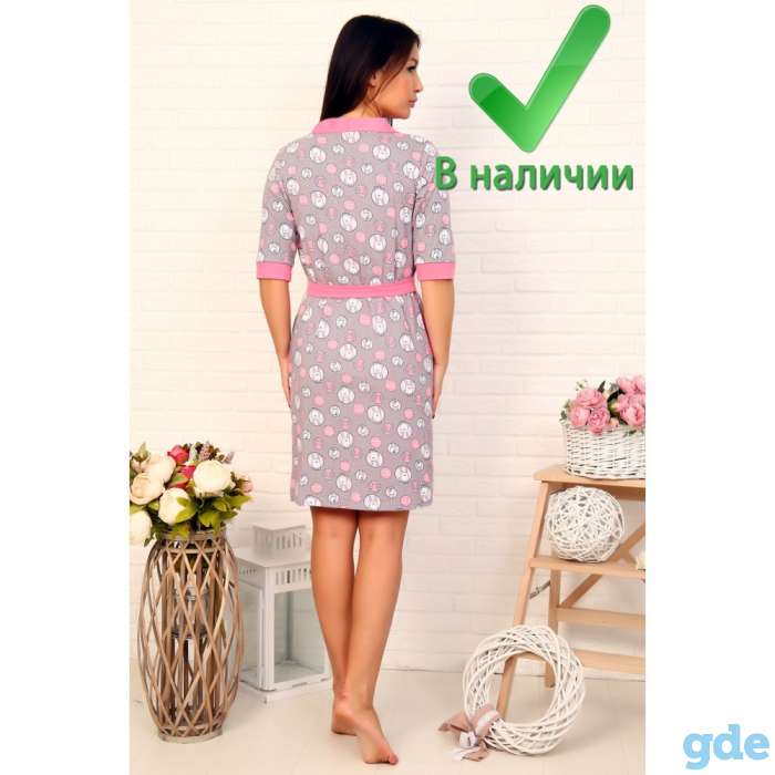 Комплект ночной с сорочкой 12474 розовый, фотография 3