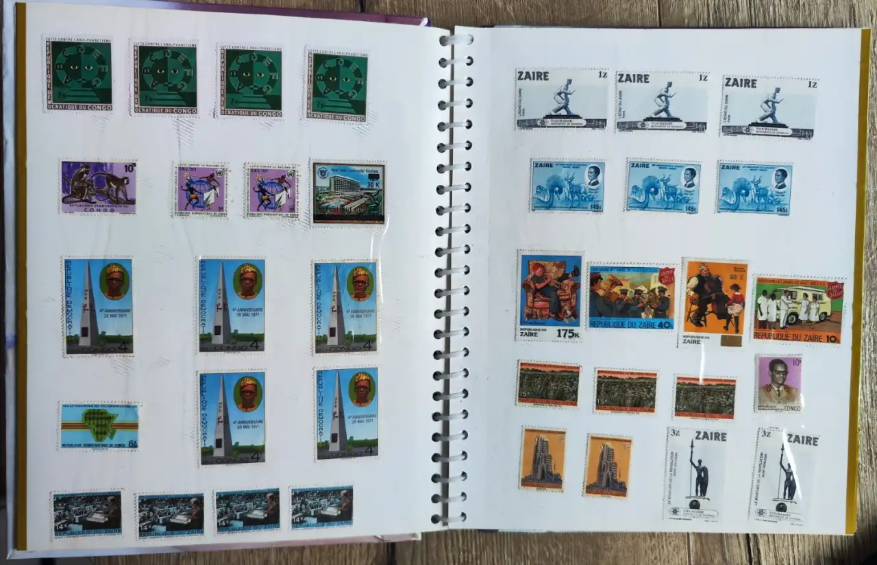 Почтовые марки ДР Конго и Заира подарочный набор, фотография 2