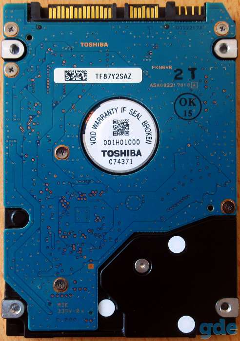 Новый жесткий диск для ноутбука Toshiba SATA 250 Гб, фотография 3