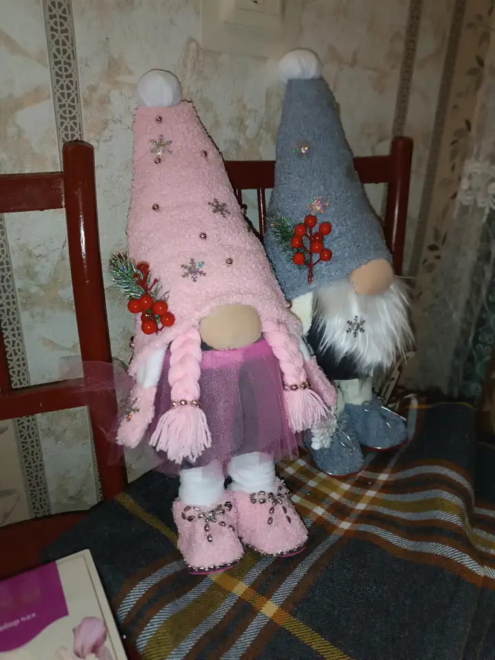 Hand-made пара лесные гномы 53 см муж и жена, фотография 2