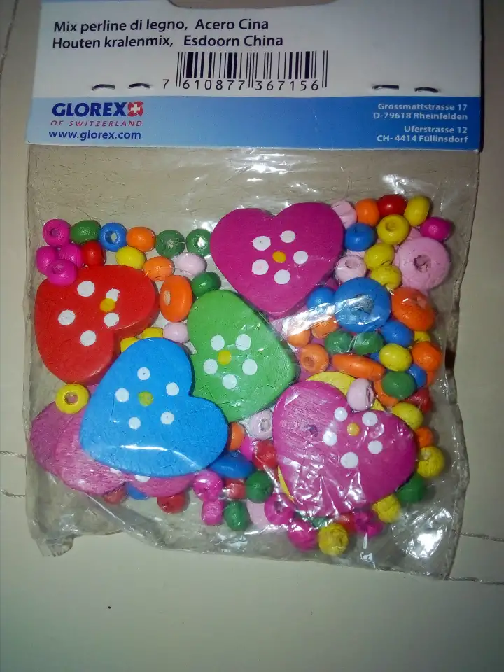 Бусины для рукоделия из дерева Glorex, Швейцария, фотография 2