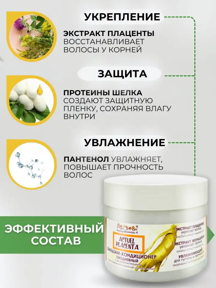 Бальзам кондиционер для волос профессиональный уход, фотография 3