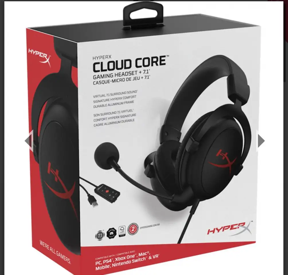 Наушники HyperX Cloud Core 7.1, фотография 1