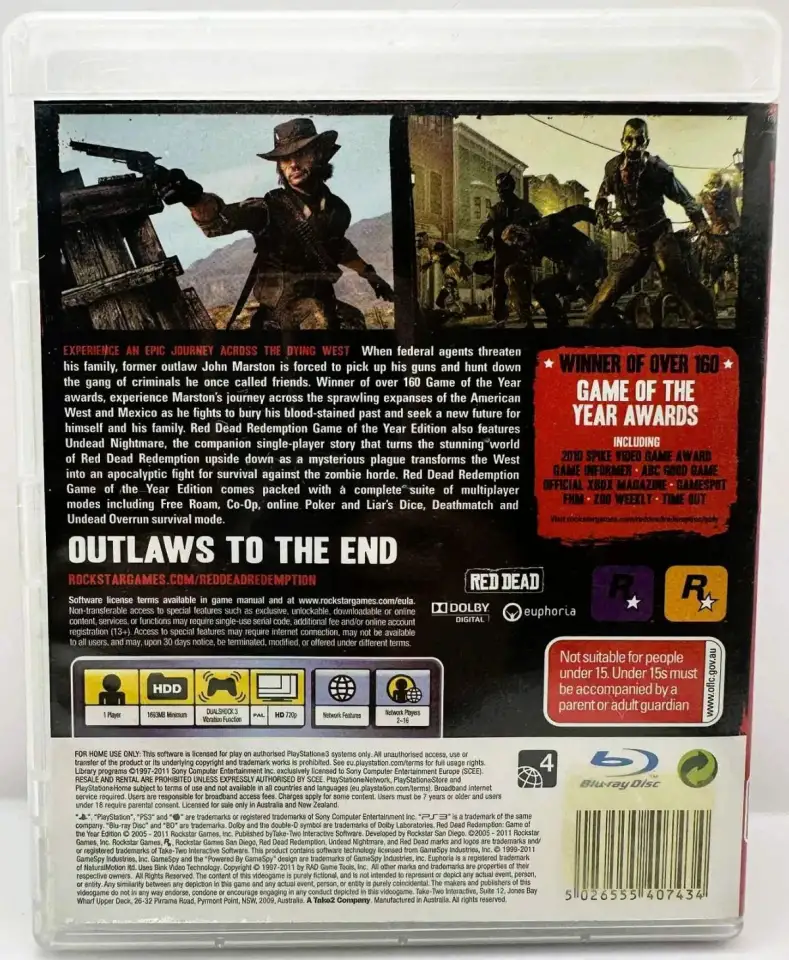 Куплю игровой диск Red Dead Redemption. Undead Nightmare для PS3, фотография 4