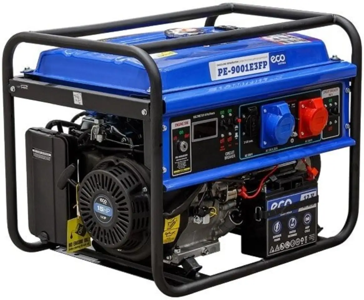 Бензиновый генератор eco pe-9001e3fp, фотография 1