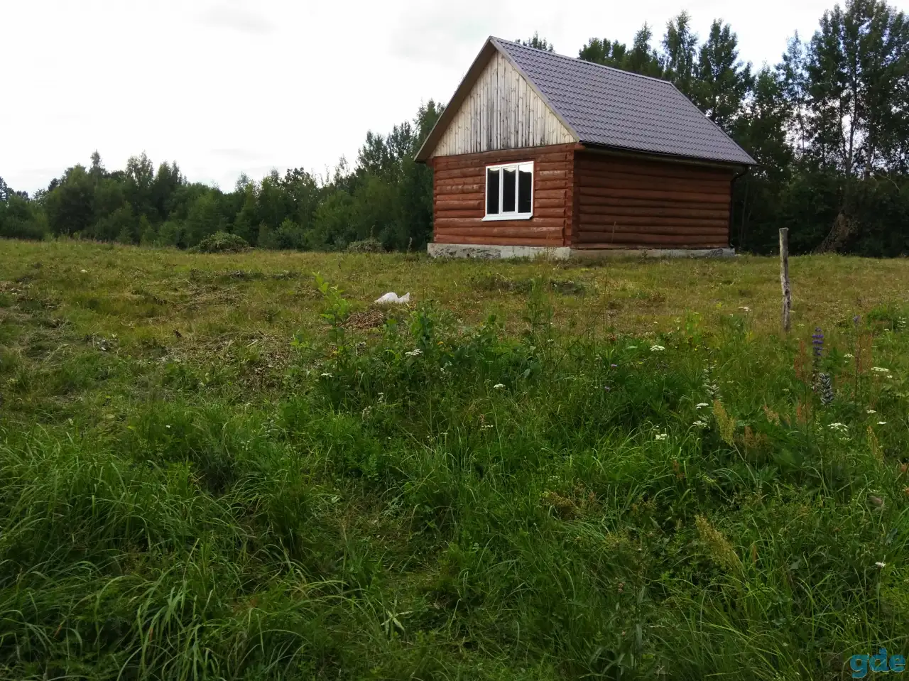 продам участок со срубом, Витебский р-н, Вайханский с/с, д. Мариамполь, ул. Новая 35Г, фотография 1