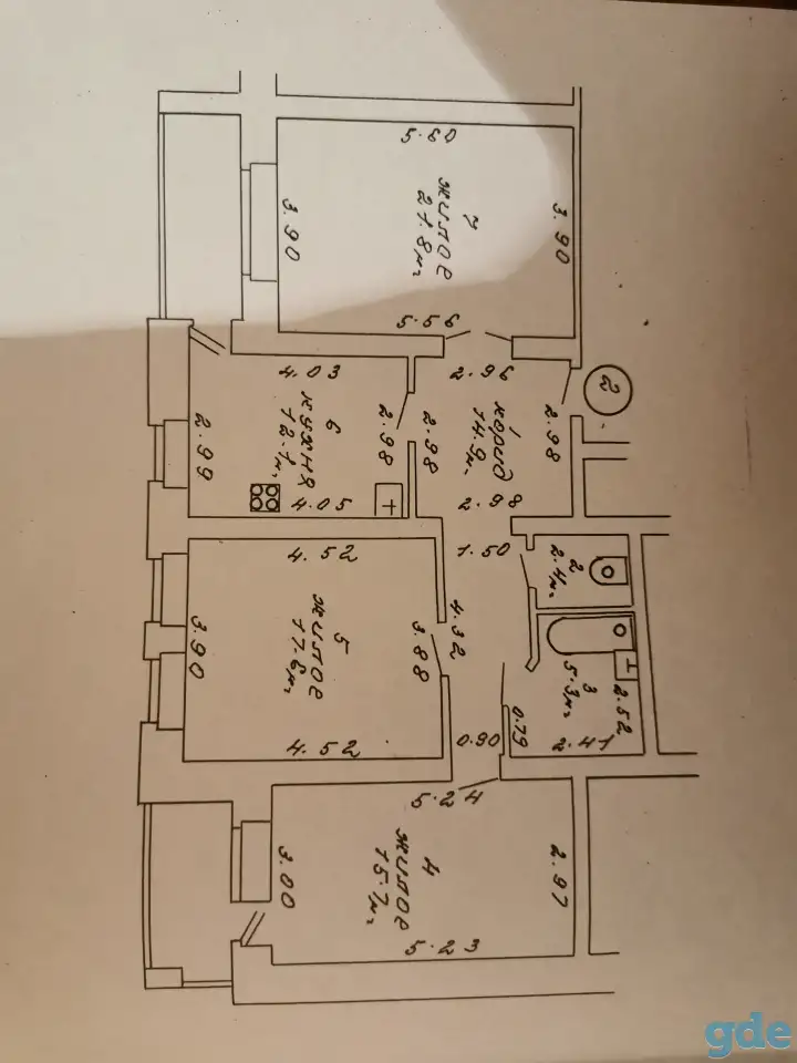 3 комнатная квартира в Бресте, Краснознаменная 93, фотография 13