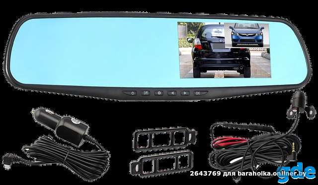 Зеркало Видеорегистратор с камерой заднего вида Vehicle Blackbox DVR Full HD, фотография 1