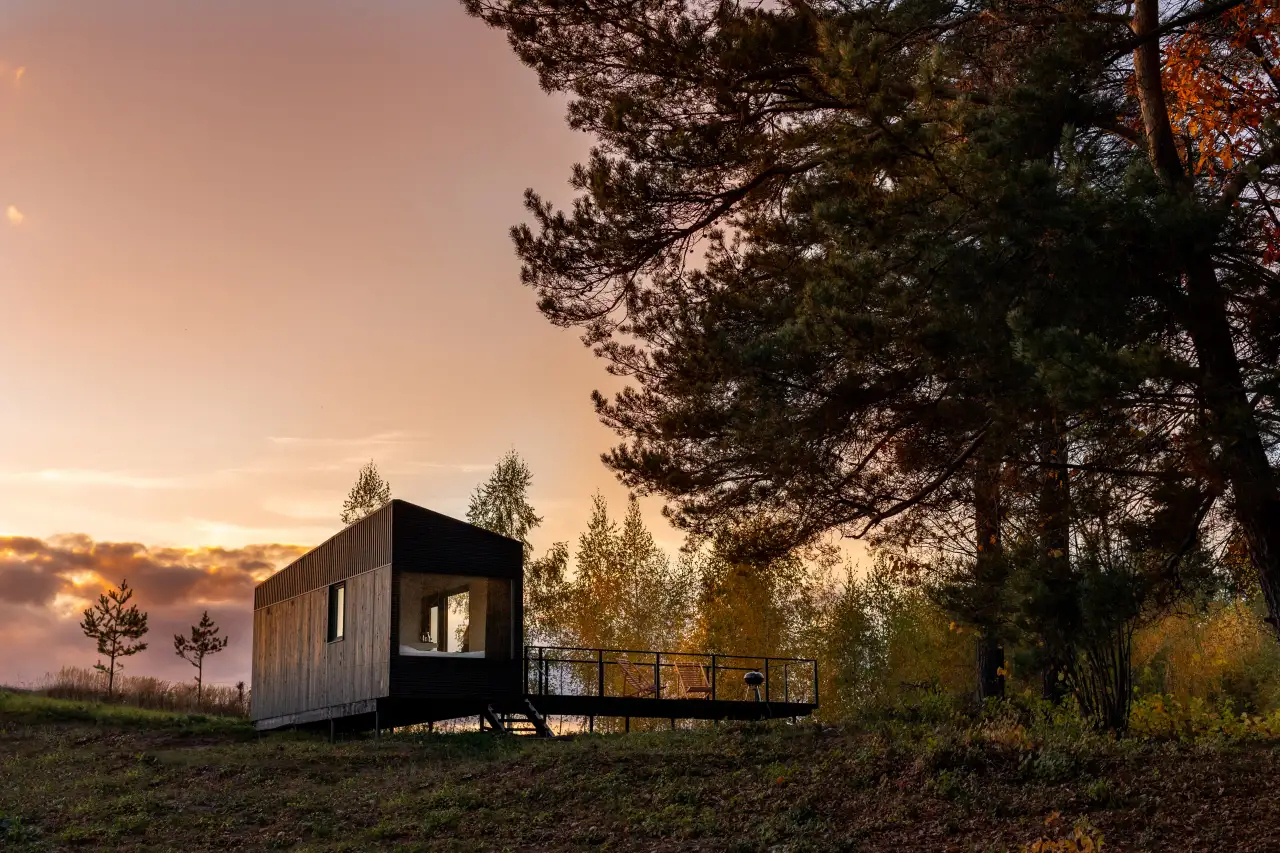 Панорамные домики Nomad Houses в аренду на Браславских озерах, Витебская область, район, Межанский сельсовет, СТ Струсто, фотография 5