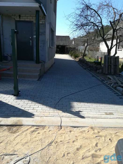 Укладка тротуарной плитки, фотография 1