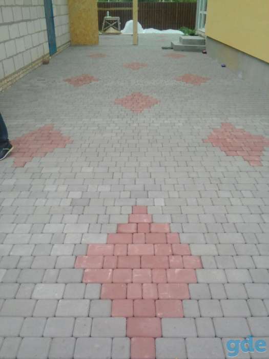 Укладка тротуарной плитки, фотография 2