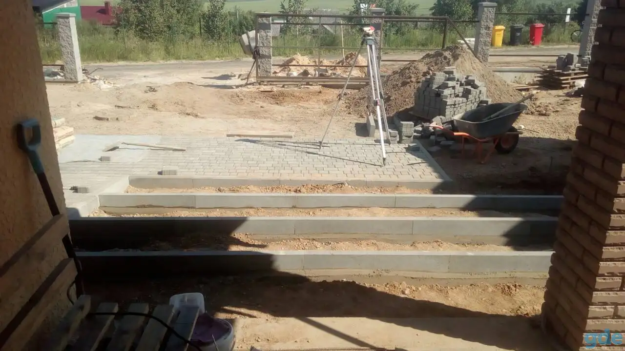 Укладка тротуарной плитки, фотография 1