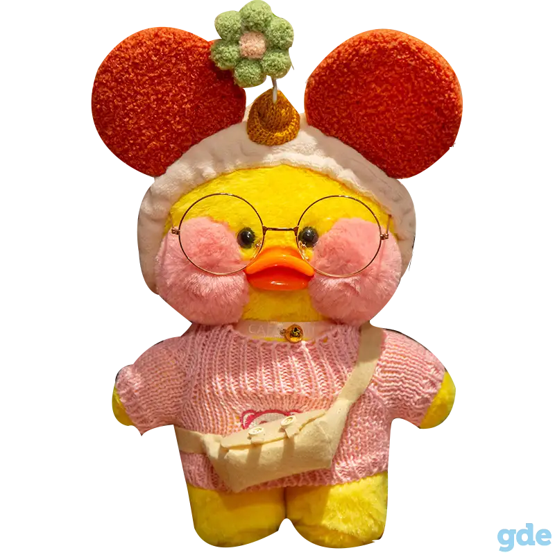 Мягкая игрушка утка Lalafanfan., фотография 1