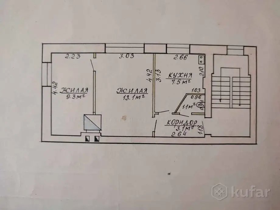 Продам двухкомнатную квартиру, фотография 2