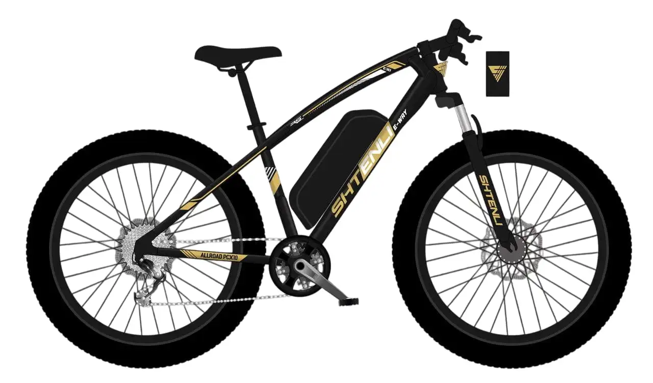 Электровелосипед shtenli allroad pcx10 (внедорожные колеса), фотография 1