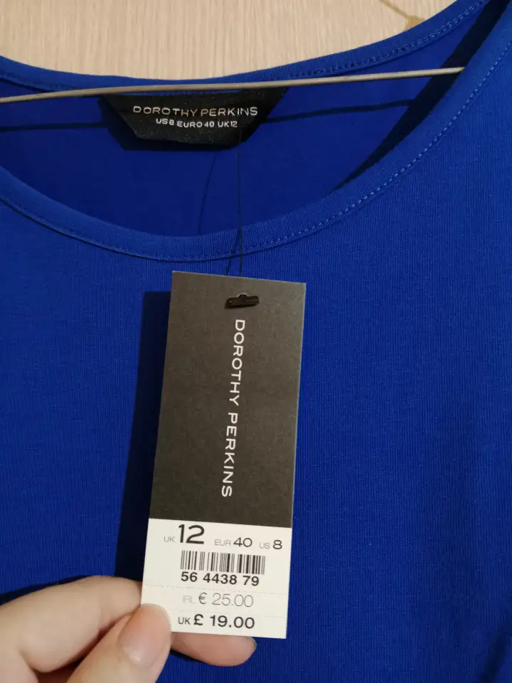 2 новых платья синее и чёрное, кружево 44-48 р-ра 96 хлопок от Dorothy Perkins, фотография 5