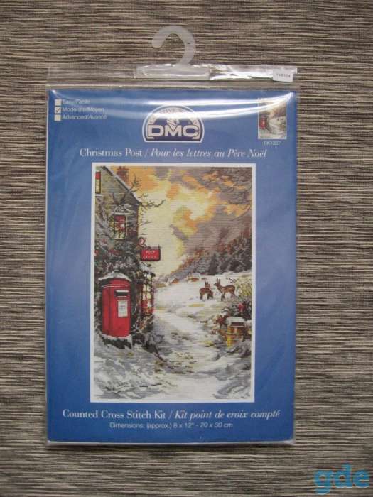 РАРИТЕТНЫЙ набор для вышивания DMC Christmas Post, фотография 1