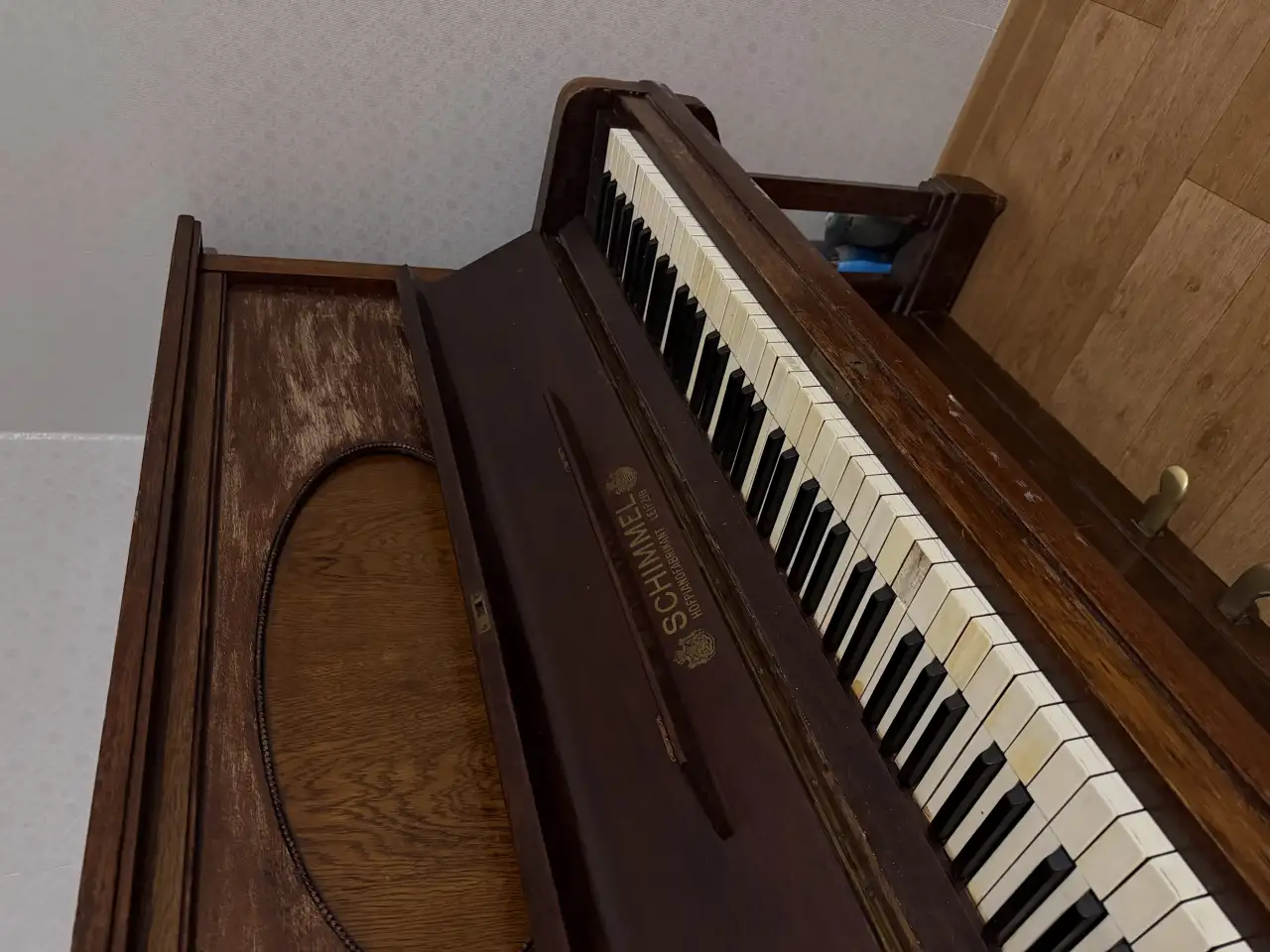Немецкое антикварное пианино Schimmel Leipzig, фотография 3