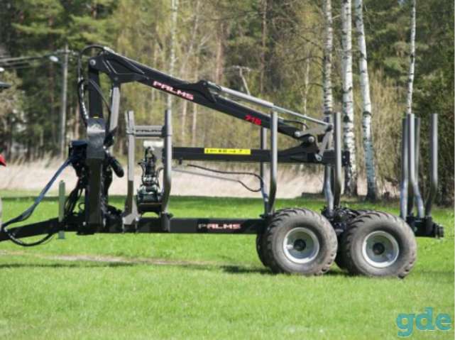 Новый лесовозный полуприцеп Palms 10D манипулятор 3,67, фотография 1