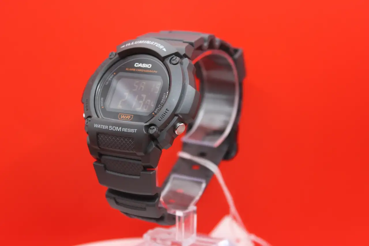 Японские наручные часы Casio Collection W-219H-8BVEF с хронографом, фотография 3
