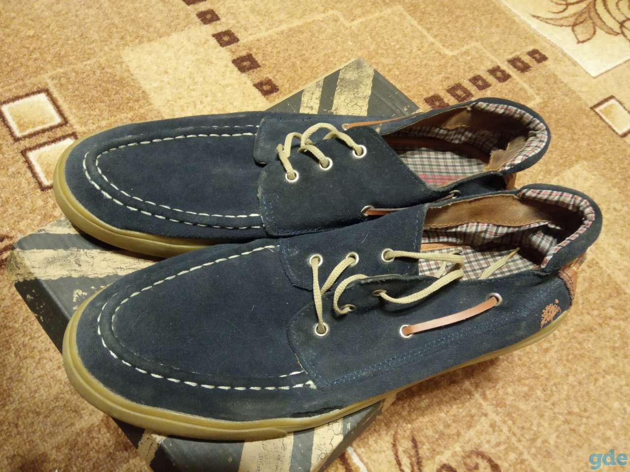 Туфли мокасины Англия Timberland 43 синие., фотография 1