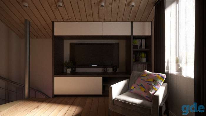 3D визуализация интерьера по вашему чертежу.  Работаю в 3Ds Max и corona render.  Цена 9 руб. кв/м. Две картинки входят, фотография 6