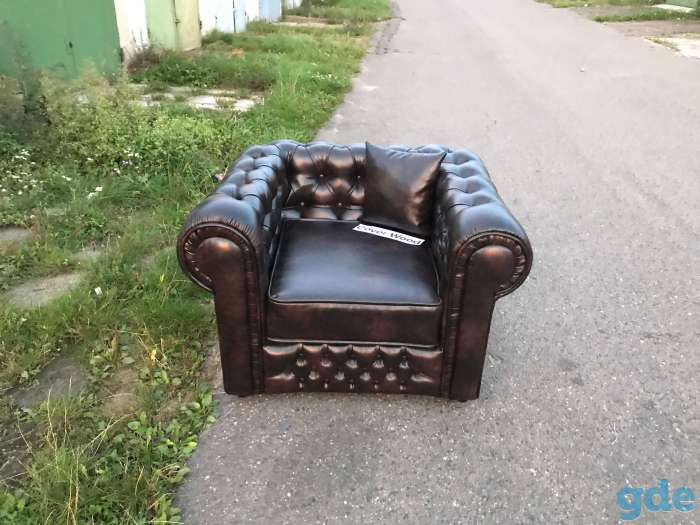 Кресло в каретной стяжке Chesterfield - новое!, фотография 2