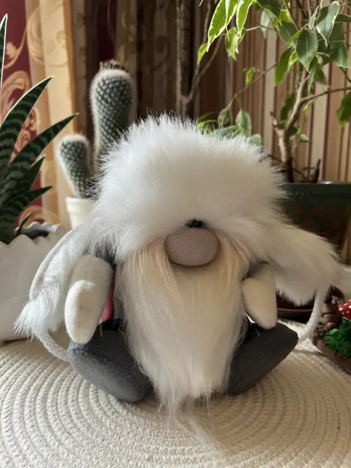 Интерьерная игрушка скандинавский гном., фотография 6
