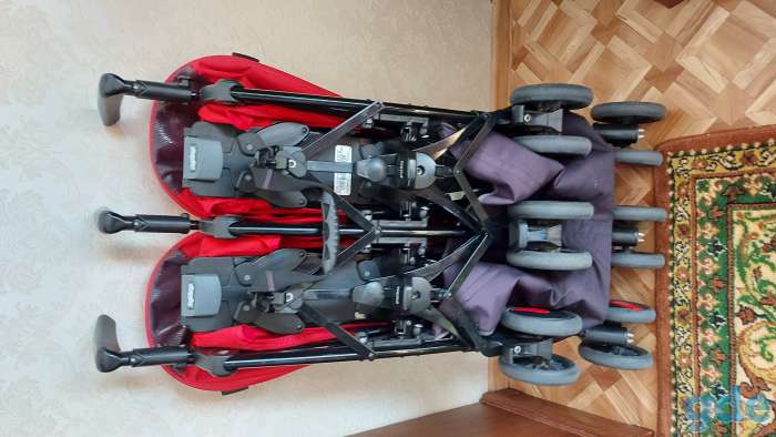 Коляска-трость для двойни Peg-Perego Pliko Mini Twin (Италия), фотография 7