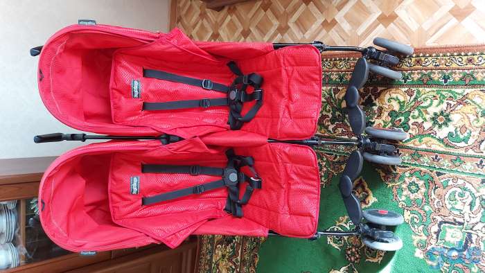 Коляска-трость для двойни Peg-Perego Pliko Mini Twin (Италия), фотография 6