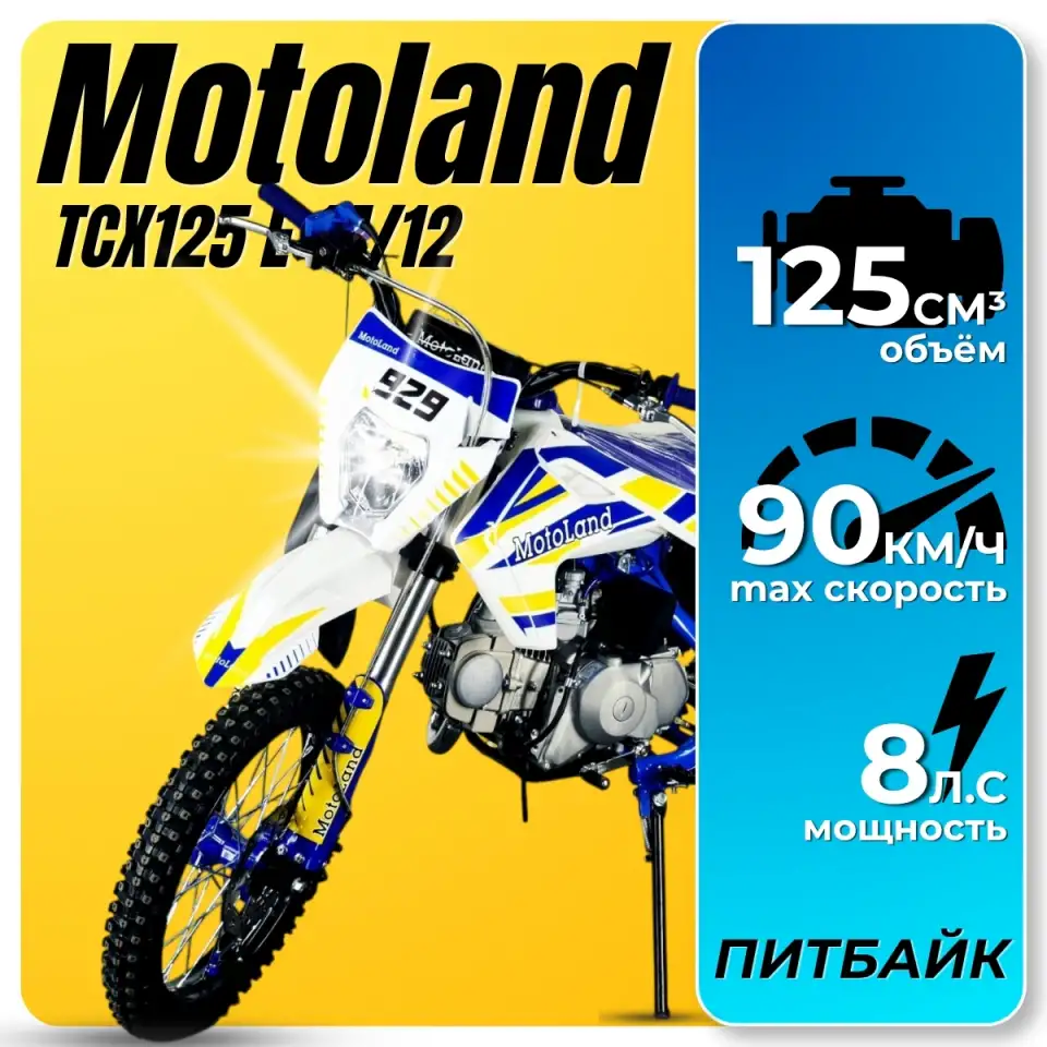 Питбайк Motoland TCX125 E 14/12  фара, фотография 1