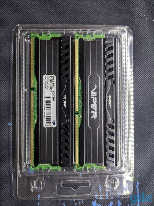 Patriot Viper 3 Black Mamba 16GB (2x8) KIT DDR3, фотография 1