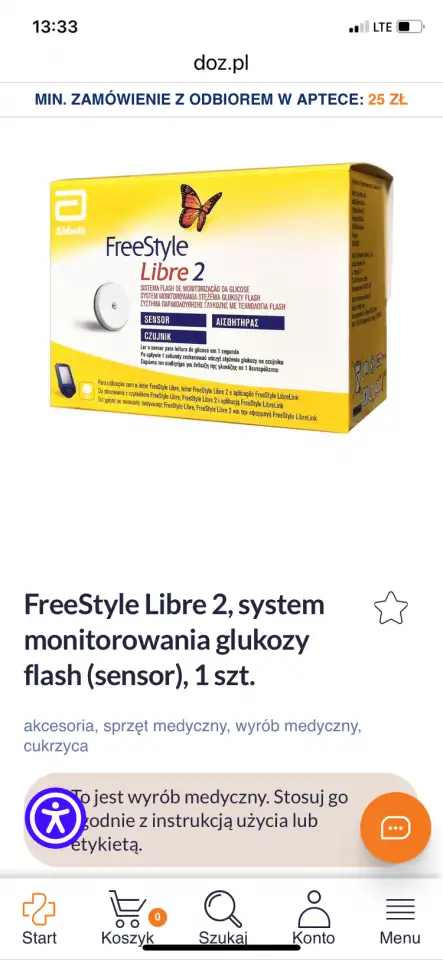 Сенсор Freestyle Libre 2, фотография 1
