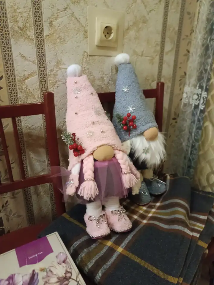 Hand-made пара лесные гномы 53 см муж и жена, фотография 1
