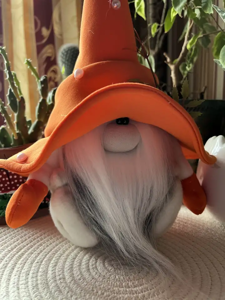 Интерьерная игрушка скандинавский гном., фотография 1