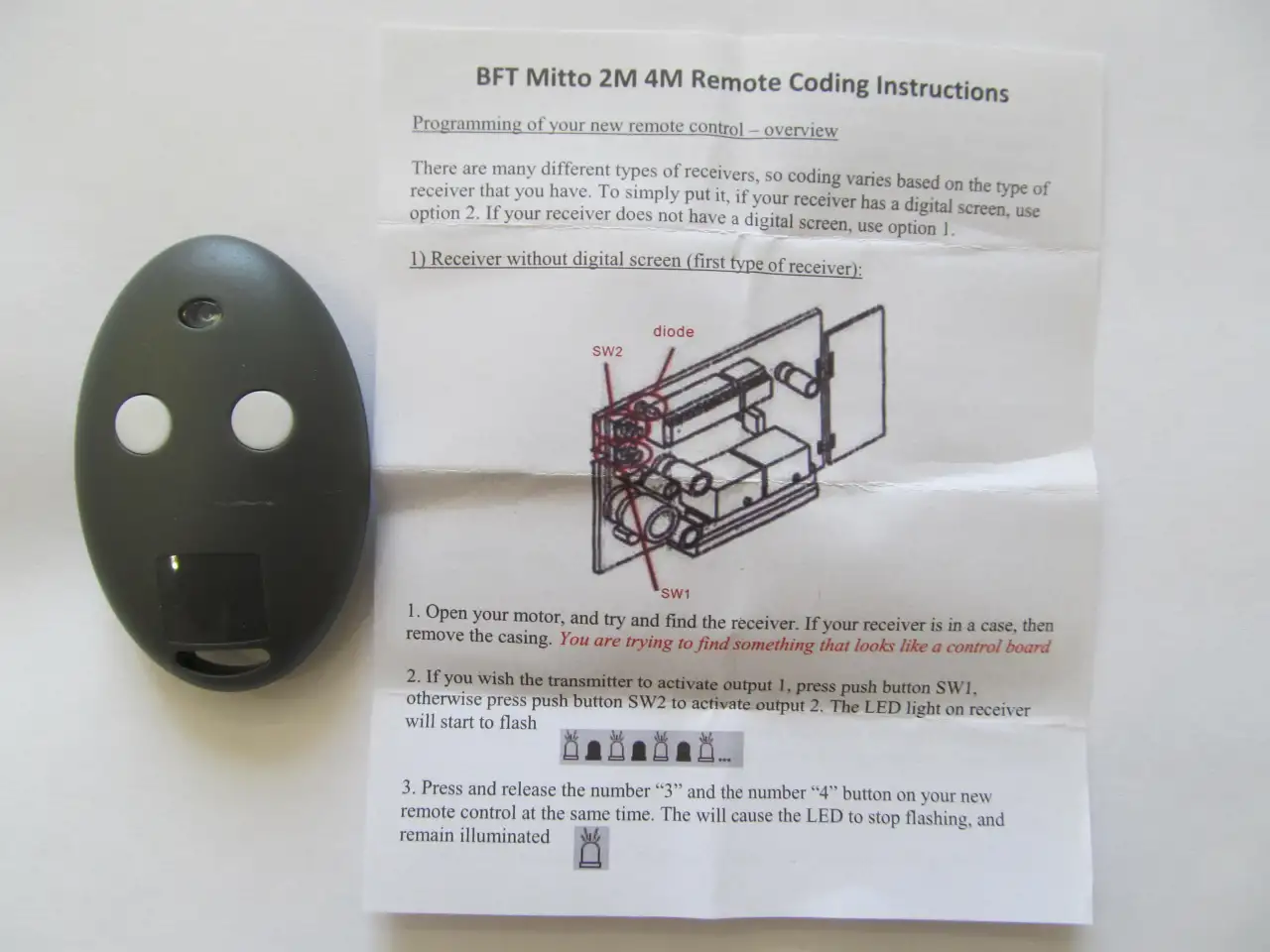 Пульт ДУ для автоматики ворот. шлагбаумов BFT MITTO 2М RCA RCB, фотография 3