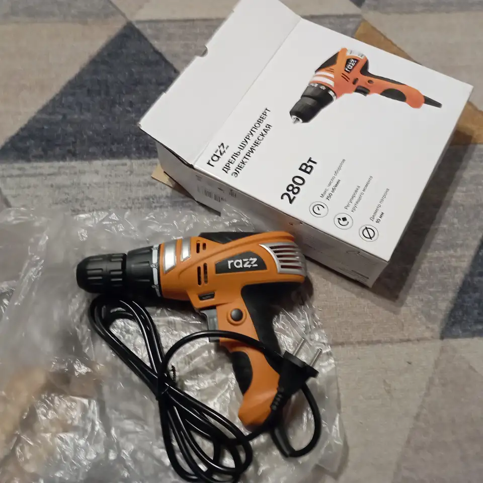 Дрель-шуруповерт Razz TD-280KR, фотография 1