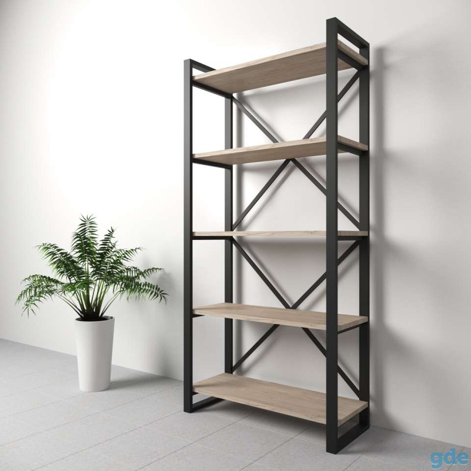 Стеллаж LOFT4YOU артикул №10 (В: 1700 мм, Ш: 800 мм , Г: 340 мм), фотография 2