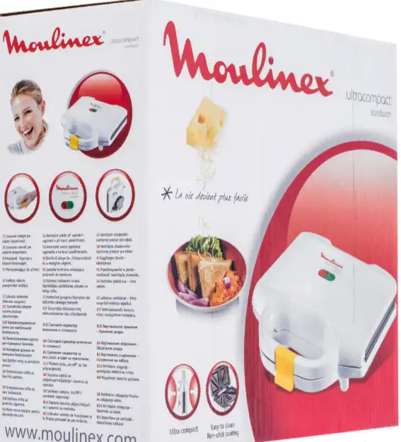 Бутербродница Moulinex Ultracompact 9000 s1 SM154135 электрический гриль сэндвичница, фотография 4